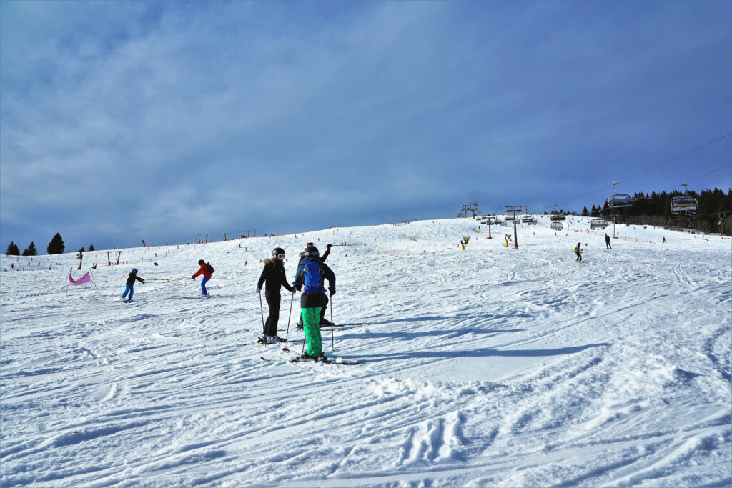Skifahrer am Feldberg